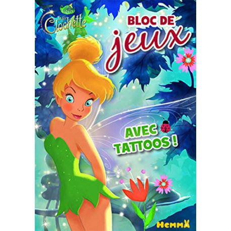 Disney Les Fées - La Fée Clochette - Bloc de jeux avec tattoos