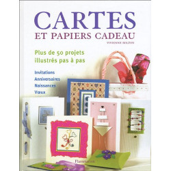 Cartes et papiers cadeau : Plus de 50 projets à réaliser étapes...