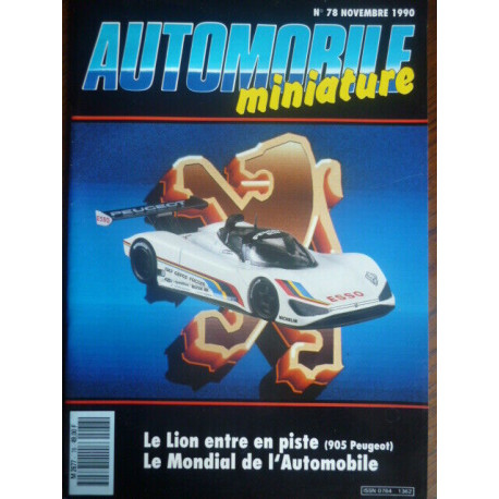 Automobile miniature n78 NOVEMBRE 1990 modélisme