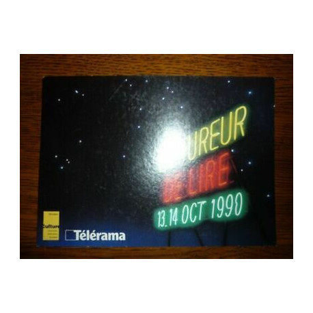 Carte postale La fureur de lire 13 14 octobre 1990