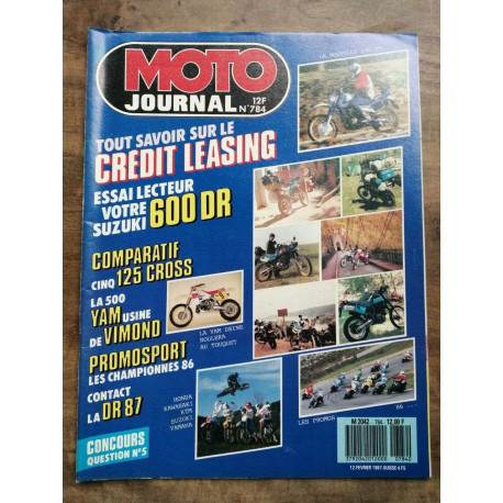 Moto Journal Nº 784 12 Février 1987