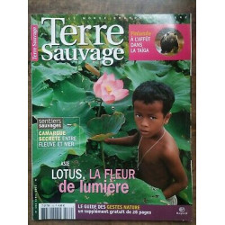 Terre Sauvage n182 Avril 2003 Asie lotus la fleur de lumière