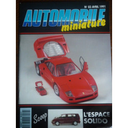 Automobile miniature n83 AVRIL 1991 modélisme