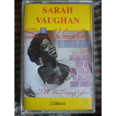 THE SARAH VAUGHAN Memorial Album Cassette Audio-K7 Milan C 311 RC 430