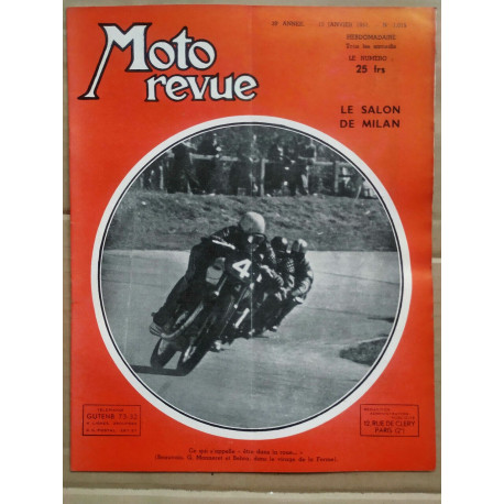 Moto Revue n 1015 Le salon de milan 13 Janvier 1951