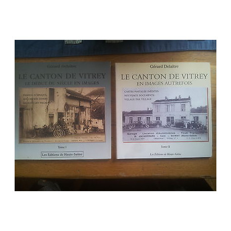 lot LE CANTON DE VITREY tomes 1 et 2 images d'autrefois