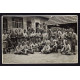 Carte photo d'un groupe de soldats corvée de patates Superbe...