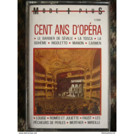 CENT ANS D'OPERA / Cassette Audio-K7 Vogue 771081 VG503