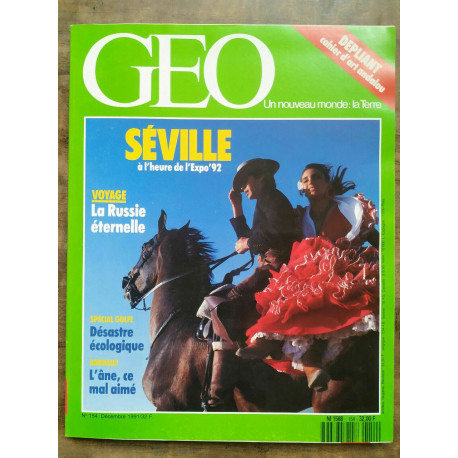 Magazine GEO n154 Décembre 1991