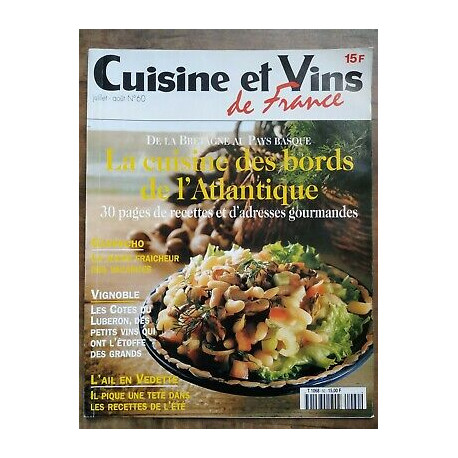 Cuisine et Vins de France Nº 60 juilletaoût 1999