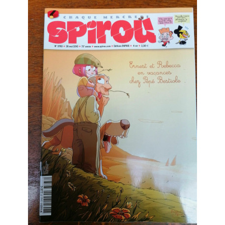 Spirou n3763 Ernest et Rebecca en vacances chez pépé Bestiole