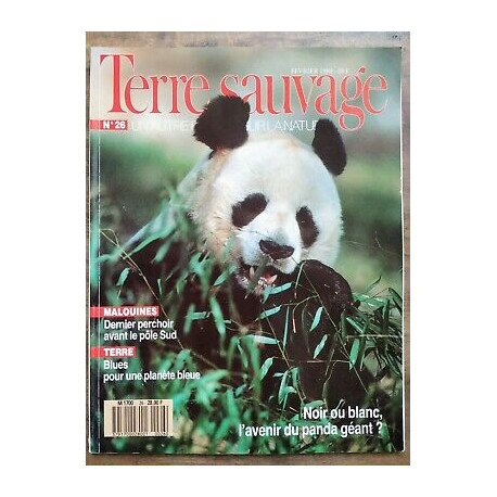 Terre Sauvage n26 Fevrier Noir ou blanc l'avenir du panda géant