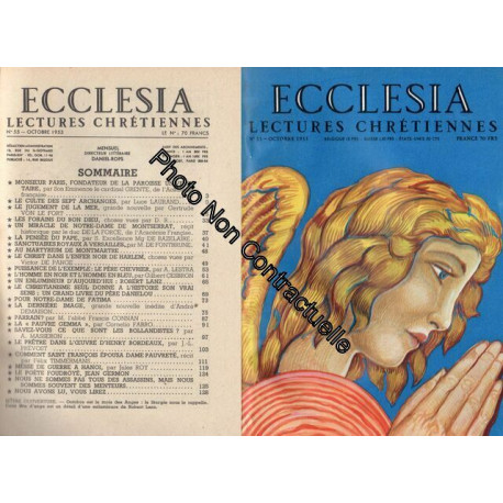 Ecclesia N° 55 -Octobre 1953