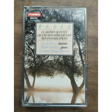 Weber Clarinet Quintet - Janet Hilton Keith Swallow Cassette Audio-K7