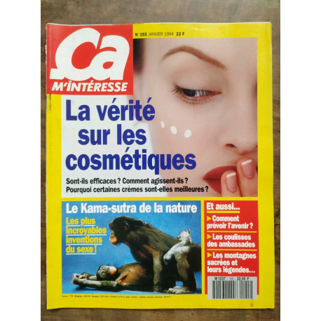 ça m'interesse n155 Janvier 1994 La vérité sur les cosmétiques