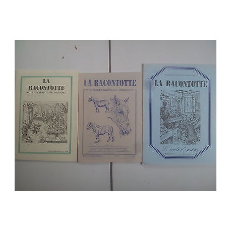 lot 3 revues LA RACONTOTTE numéros 35 37 et numéro double spécial...