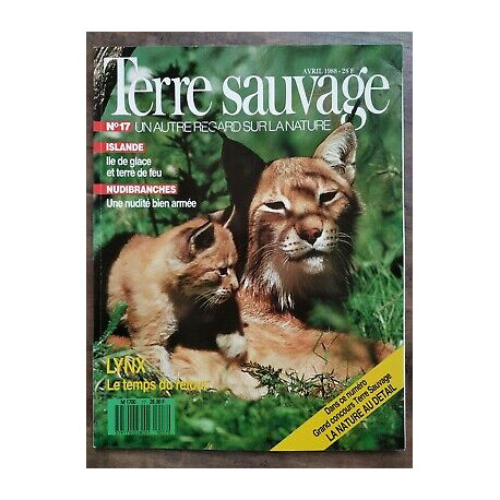 Terre Sauvage n17 Avril 1988 Lynx Le temps du retour