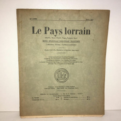 lorraine revue régionale LE PAYS LORRAIN n 3 de Mars 1932 SADOUL