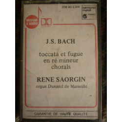 J.S. BACH RENE SAORGIN CassetteAudio-K7 Harmonia Mundi HM 40.1204