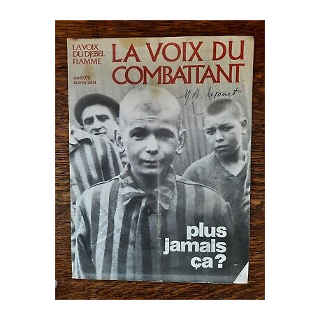 La Voix du Combattant n1414 Plus Jamais ça Avril 1976