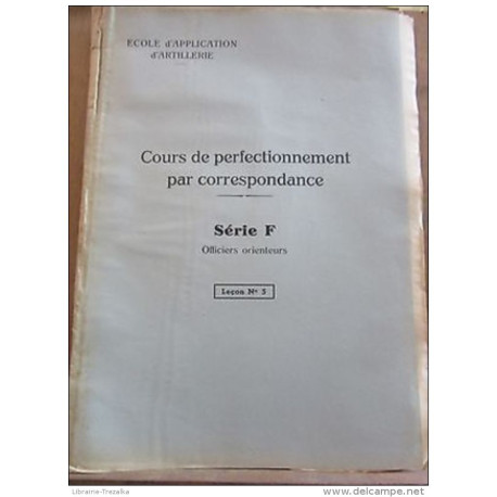 Cours de Perfectionnement Série F 5