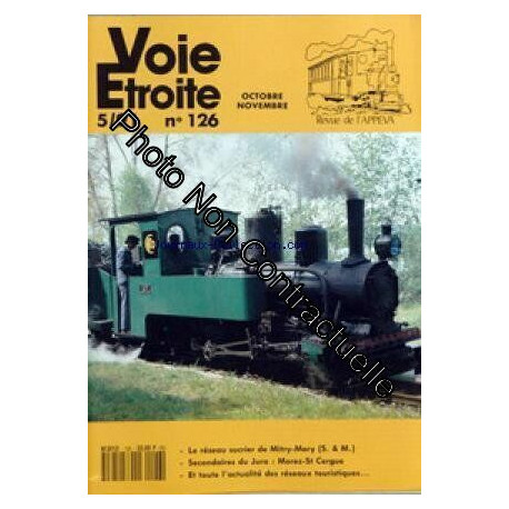 VOIE ETROITE [No 126] du 01/10/1991 - LE RESEAU SUCRIER DE...