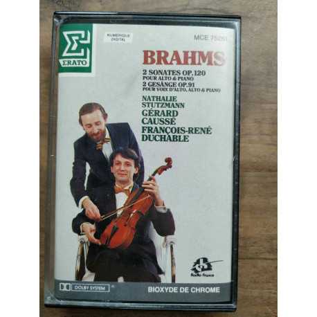 Brahms 2 Sonates Op 120 - François-René Duchable Cassette Audio-K7