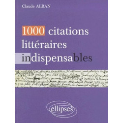 1000 citations littéraires indispensables