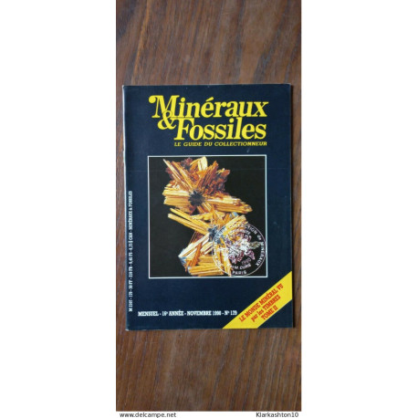 Minéraux et Fossiles N° 179 - Le guide du collectionneur Novembre 1990