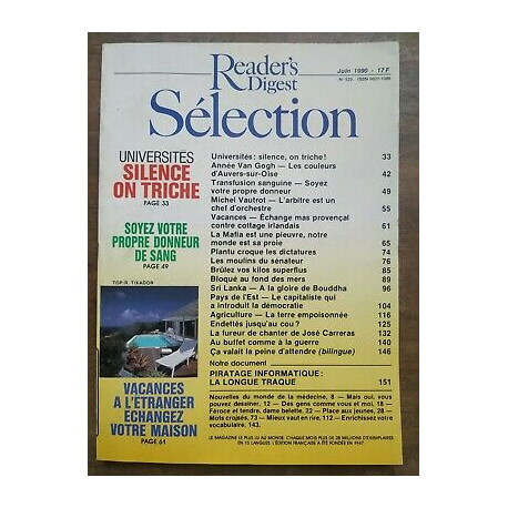 Reader's Digest Sélection Nº 520 Juin 1990