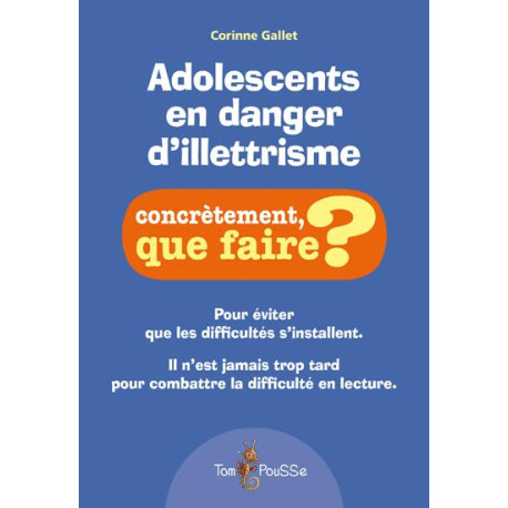 Adolescents en danger d'illetrisme