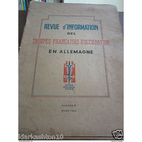 Revue d'information des troupes françaises d'occupation en...