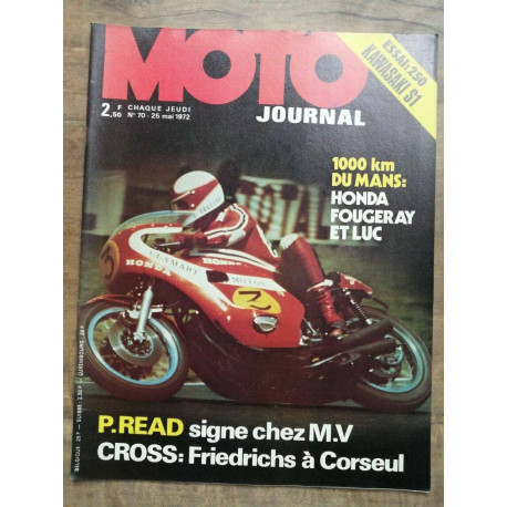 Moto Journal Nº 70 25 Mai 1972