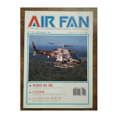 Air Fan Le Mensuel de L'aeronautique Militaire Nº 130 Septembre 1989