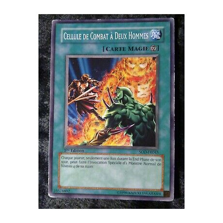 Cellule de Combat à Deux Hommes SOD-FR045 Yu-Gi-Oh