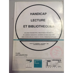 HANDICAP LECTURE ET BIBLIOTHEQUES (jeudi 6 et vendredi 7 octobre...