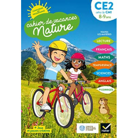 Cahier de vacances Nature 2021 du CE2 au CM1 8/9 ans