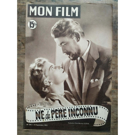 Mon Film n266 Né de père inconnu 26 Septembre 1951