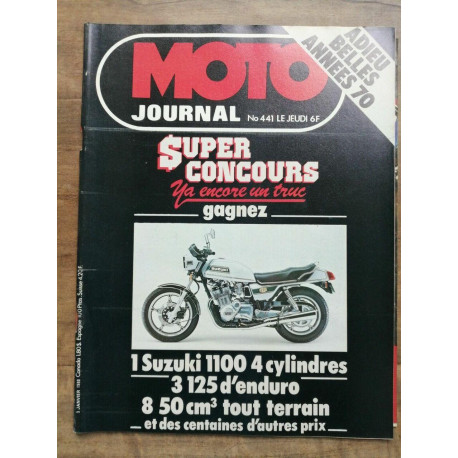 Moto Journal Nº 441 1 Janvier 1980