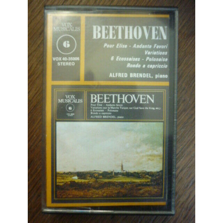 Beethoven Pour Elise-Andante Favori... Cassette VOX Musicalis 40-35006