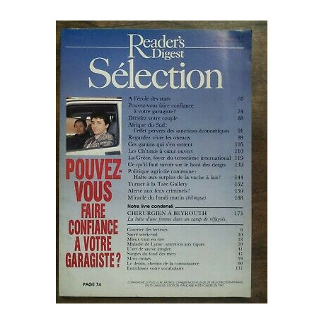 Sélection du Reader's Digest Nº 508 Juin 1989