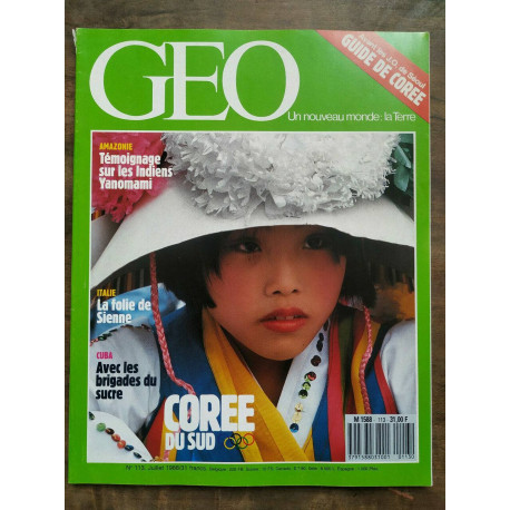 Magazine GEO n113 Juillet 1988