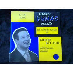 chante les grands succès de Gilbert bécaud 45 tours Egex 4528