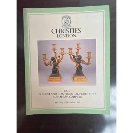 CHRISTIE'S LONDON Fine French And Continental Furniture European...