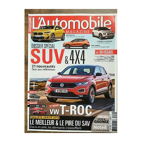 L'automobile Magazine Nº 859 Dossier Spécial SUV Décembre 2017