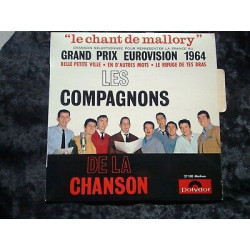 Les Compagnons de la chanson Le chant de mallory 45t 27 100 languette