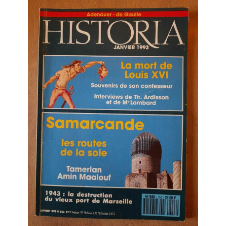 Historia Nº 553 La Mort de Louis XVI Janvier 1993