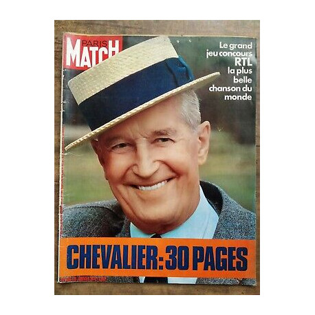 Paris Match Nº1184 15 Janvier 1972 Chevalier 30 pages