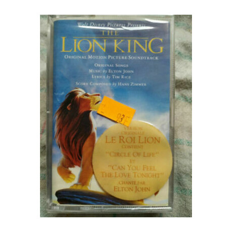 The Lion King Original Motion Picture Soundtrack Cassette Audio