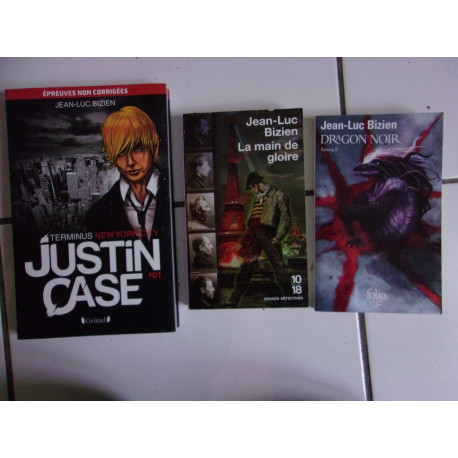 lot Jean Luc BIZIEN dragon noir la main de gloire Justin Case...